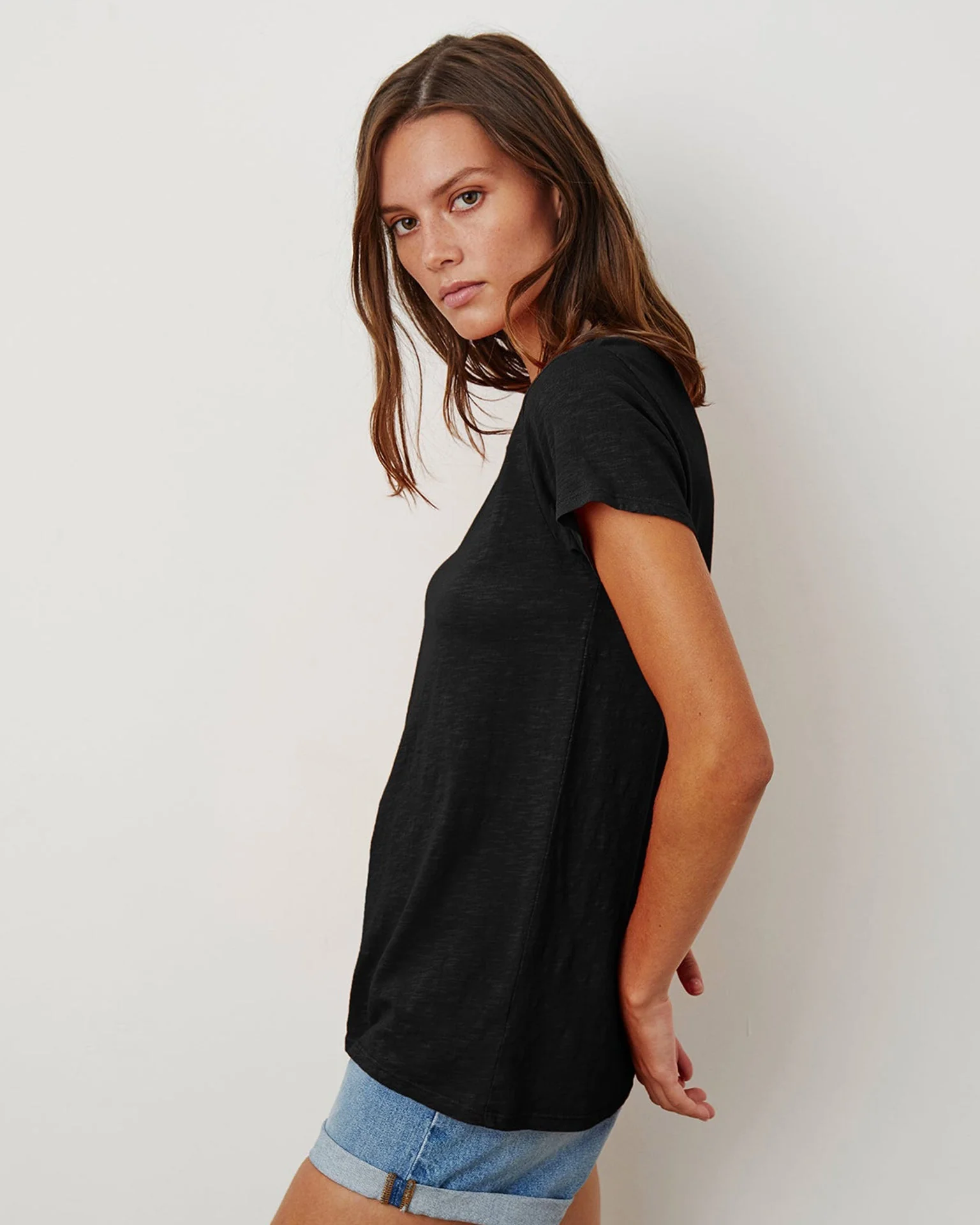 Tilly Tee Shirt in Black - Image 2