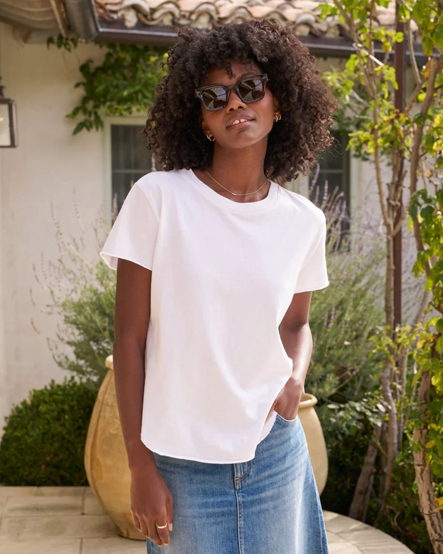 Theo Tee in White