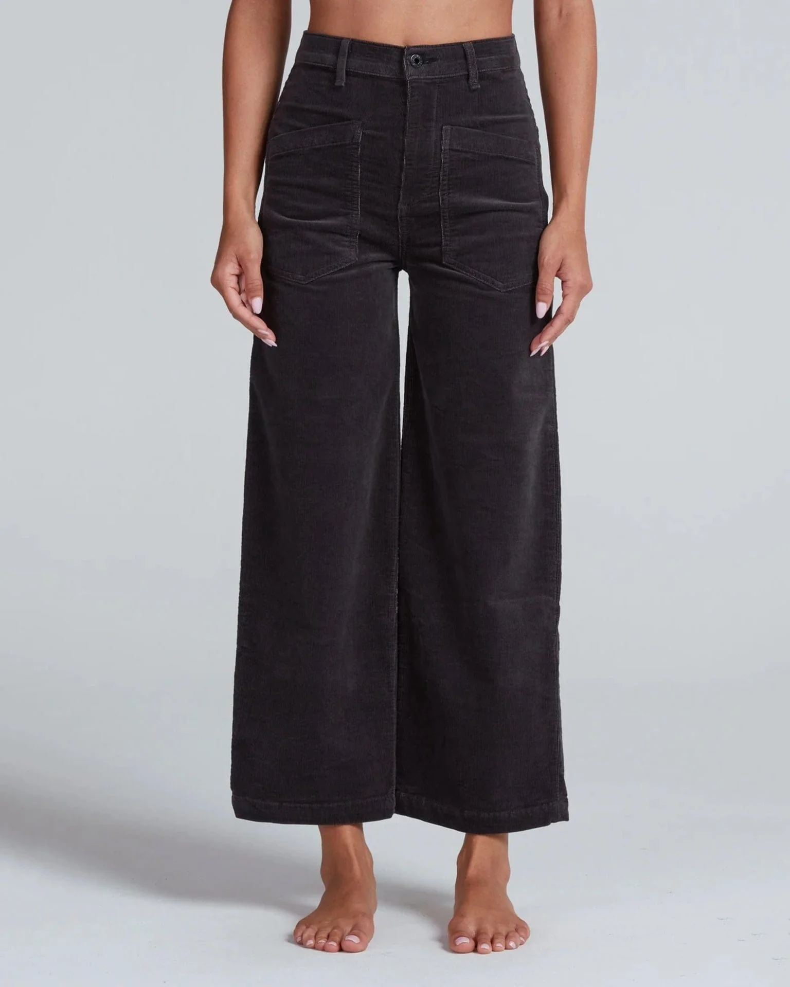 Virginia Corduroy in Charcoal