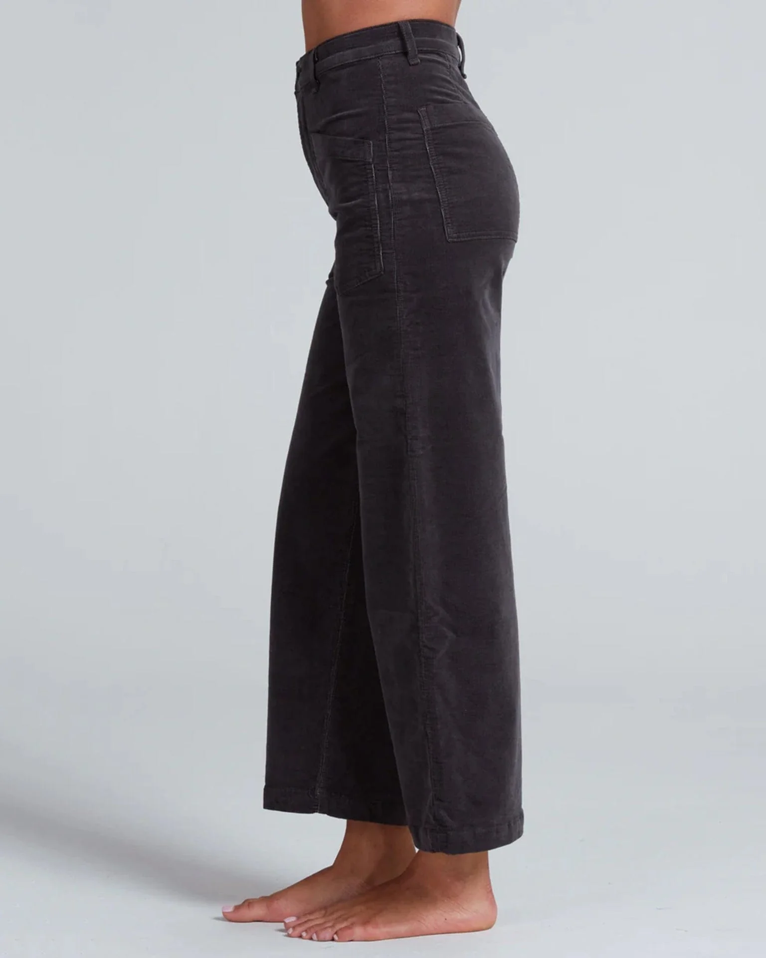 Virginia Corduroy in Charcoal - Image 3