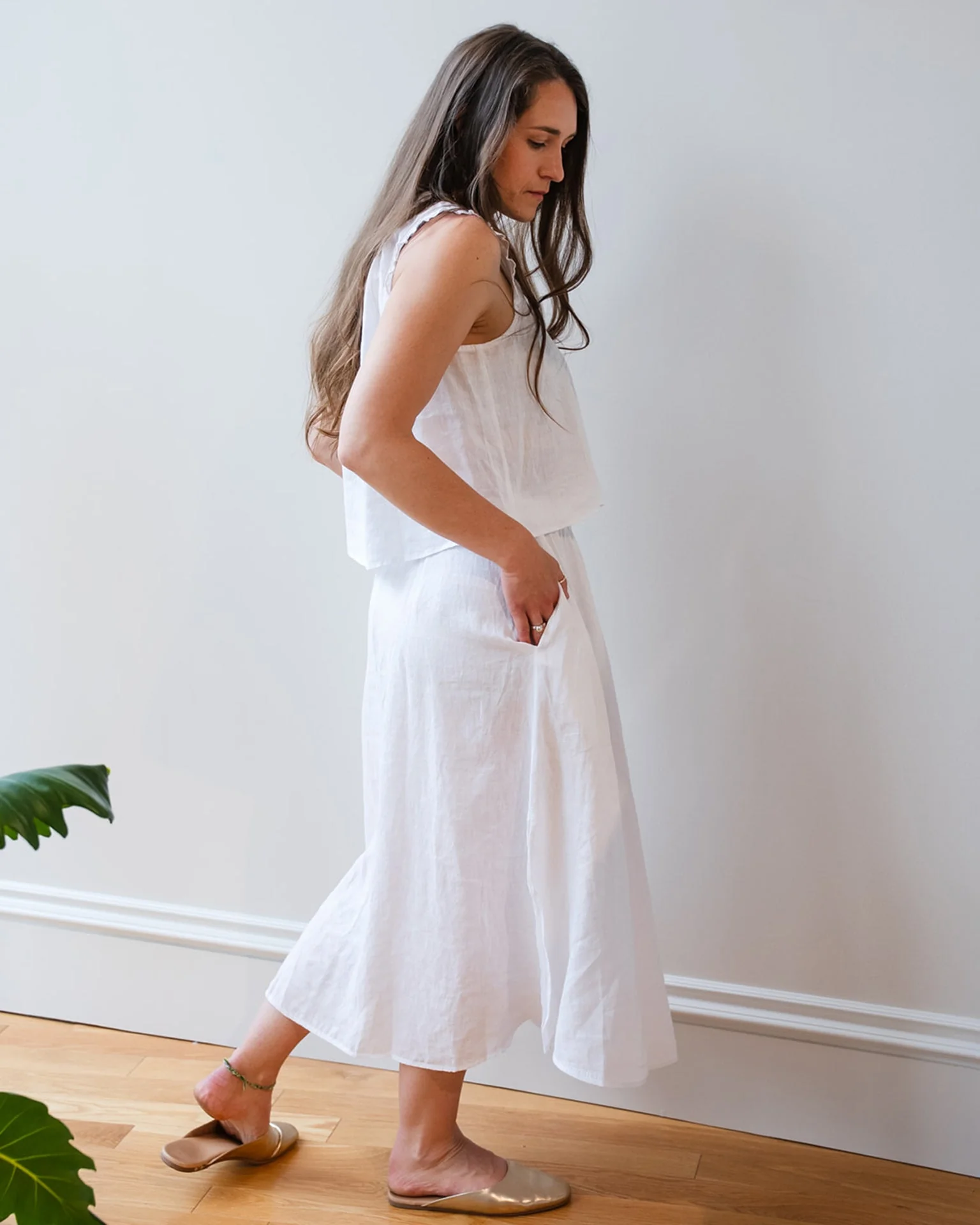 Virginia Skirt In White - Image 2