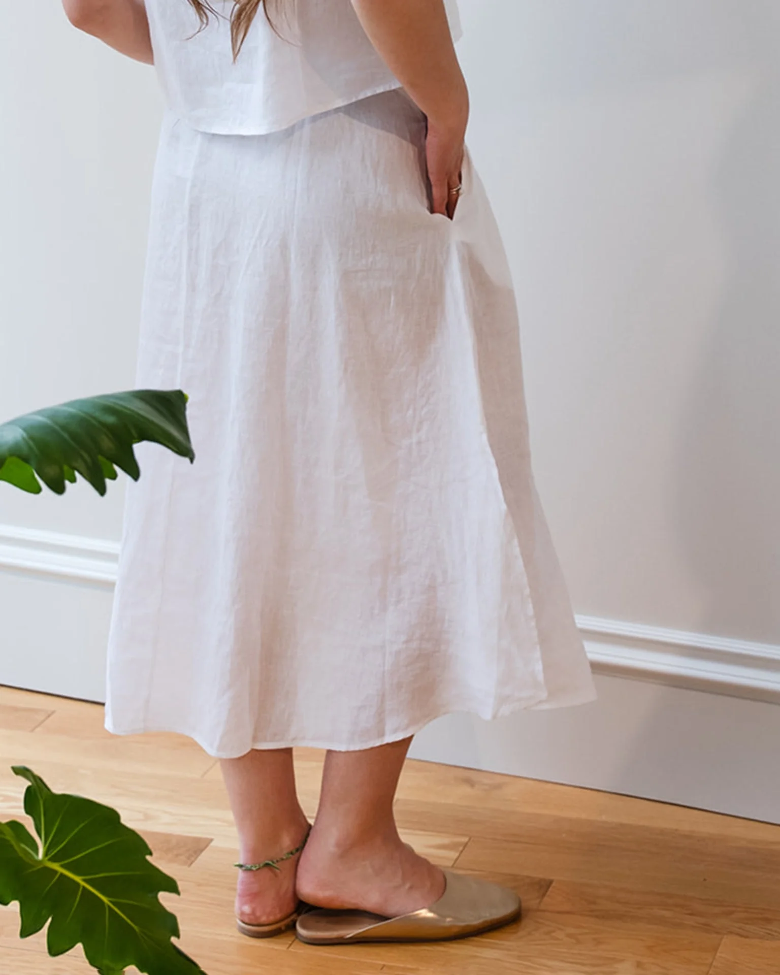 Virginia Skirt In White - Image 3